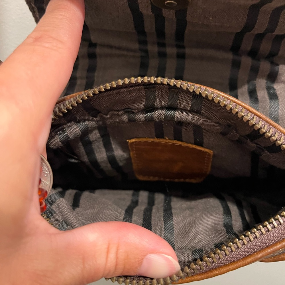 Frye Brown Studded Leather Crossbody Bag - Picture 4 of 4
